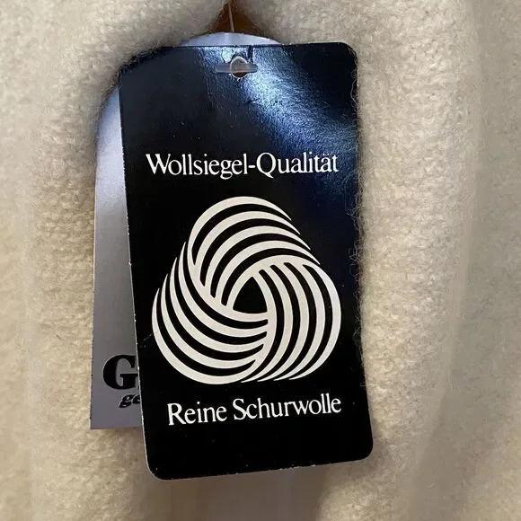 Giesswein Ladies M Cream Pure Wool Jacket Coat Timeless Classic‎ Quiet Luxury - Picture 8 of 12